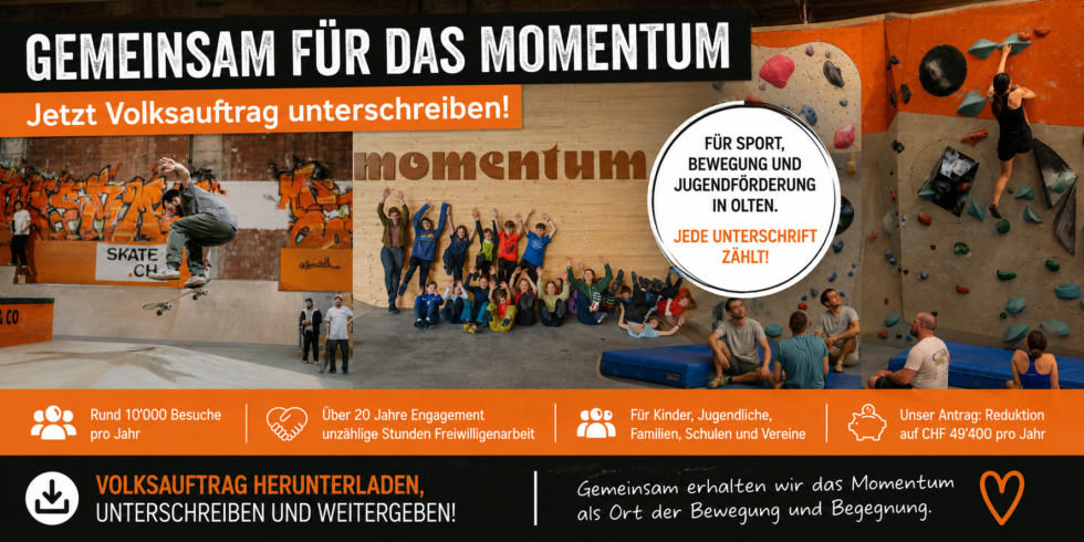 Gemeinsam für das Momentum – jetzt Volksauftrag unterschreiben!